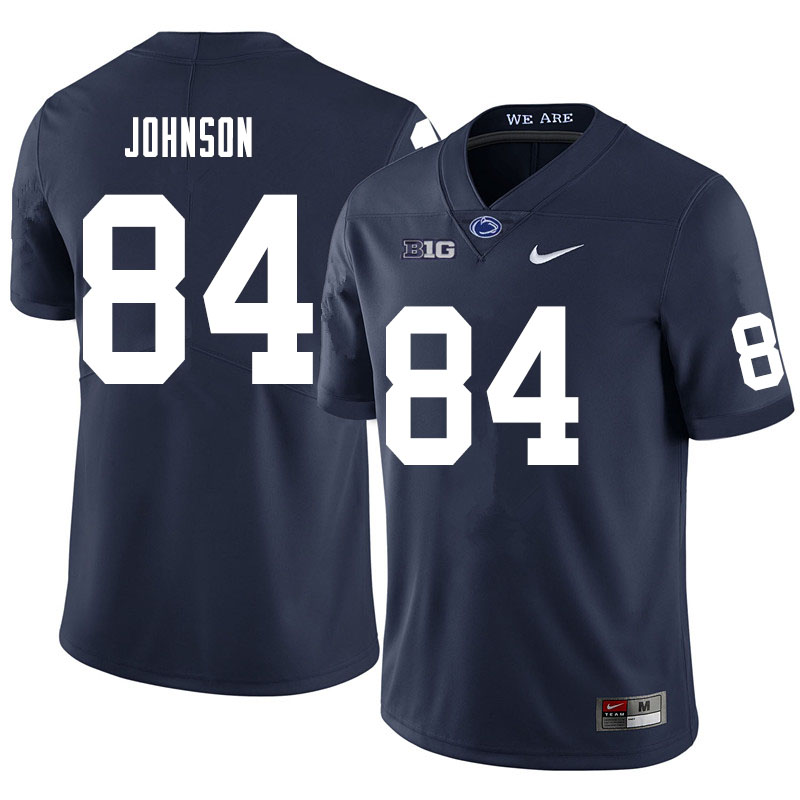 NCAA Nike Men's Penn State Nittany Lions Theo Johnson #84 College Football Authentic Navy Stitched Jersey TQJ2298UR